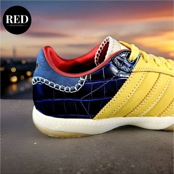 Adidas Wales Bonner Originals MN Samba Gold Navy IH8407 - Men's Size 10 - Picture 13 of 16